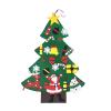3D Felt Christmas Tree for Toddler - DIY Felt Craft Kit with Detachable Ornaments for Holiday Fun | Soft Material, Easy Assembly, Educational Play, Ideal for Home Wall Door, 95x70x0.5cm view 1