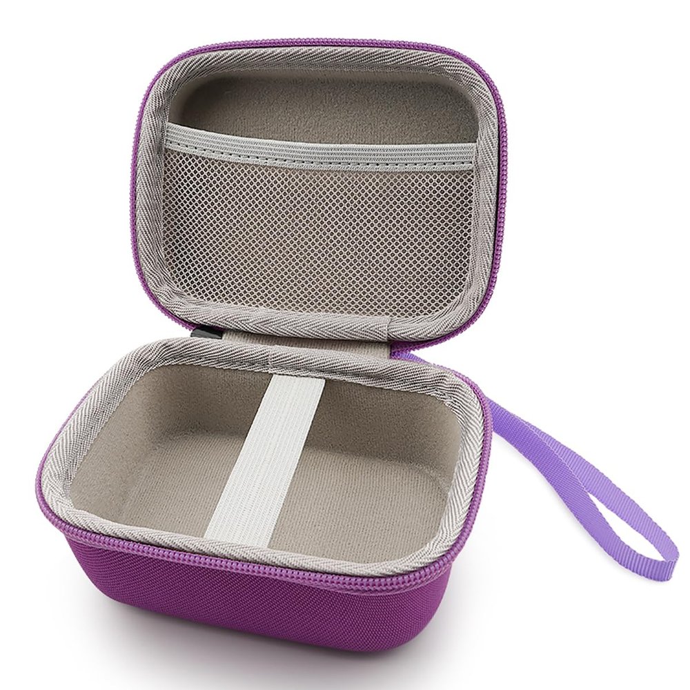 Tznzxm Compatible with Bitzee Hamster Ball Interactive Toy Case, Hard EVA Protective Storage Bag Carrying Box for Virtual Electronic Digital Pet Toy & Dock for Kids Purple (Case Only)
