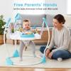 INFANS Baby Activity Center Jumper with Music, Light, Interactive Toys, 360Rotating Seat, 3 Heights for 6+ Months (Blue) view 2