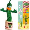 Dancing Talking Pickle Toy for Baby Toddler, Boys Girls Gifts Singing Mimicking, Recording Repeating What You Say, Baby Toys with 120 English Songs, Kids Funny Gag Gift Talking Toy, Adjustable Volume view 1