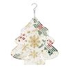 Snugozo Wind Spinners for Yard and Garden Decor, Christmas Holly & Snowflake, Wind Chimes for Outdoor, Christmas Tree Shaped 3D Kinetic Tinplate Hanging Sculpture, Ideal for Patio, Gifts, Holiday view 1