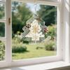 Snugozo Wind Spinners for Yard and Garden Decor, Christmas Holly & Snowflake, Wind Chimes for Outdoor, Christmas Tree Shaped 3D Kinetic Tinplate Hanging Sculpture, Ideal for Patio, Gifts, Holiday view 2