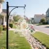 Snugozo Wind Spinners for Yard and Garden Decor, Christmas Holly & Snowflake, Wind Chimes for Outdoor, Christmas Tree Shaped 3D Kinetic Tinplate Hanging Sculpture, Ideal for Patio, Gifts, Holiday view 3