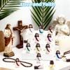 Babelshar 20 Pcs Little Jesus Figures, Action Figures Mini Jesus Love You Figurines in Bulk, Pocket Miniature Decorations to Hide and Seek Religious Christian Party Gift for Easter Egg Sunday School view 3
