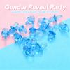 50 Pcs Mini Acrylic Pacifiers for Baby Shower Games, 0.83 Inch Bulk Cute Decorative Charms, Gender Reveal Table Decorations DIY, Baby Shower Party Favors (Blue) view 3