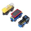 TOPINCN Trains Set for Toddlers, 3Pcs Electric Trains Toy Magnetic Connection Toys for Kids, Motorized Trucks Early Education Sensory for Boys Girls view 3