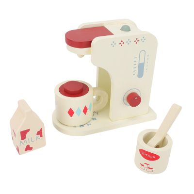 Alomejor Kids Coffee Playset, Coffee Maker Toy Machine with Sounds Lights for Toddlers Play Kitchen Accessories