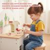 Alomejor Kids Coffee Playset, Coffee Maker Toy Machine with Sounds Lights for Toddlers Play Kitchen Accessories view 2