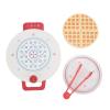Alomejor Mini Waffle Maker, Toy Food Playset with Educational Features for Toddlers Kids Kitchen view 1