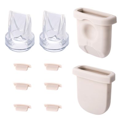 12pcs Breast Pump Replacement Parts for eufy, Includes Silicone Diaphragms Duckbill Valves & Nozzle Covers Durable Breast Pump Accessories Compatible with eufy S1 Pro/S1/E10/E20