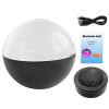 Memory Orb,3D Ultrasound Crystal Ball Video Player,Personalized Led Memory Sphere Christmas Ornament Crystal Ball,Uploadable Videos & Photos,DIY Gift for Anniversary,Birthday,Christmas(Black) view 1