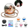 Memory Orb,3D Ultrasound Crystal Ball Video Player,Personalized Led Memory Sphere Christmas Ornament Crystal Ball,Uploadable Videos & Photos,DIY Gift for Anniversary,Birthday,Christmas(Black) view 2