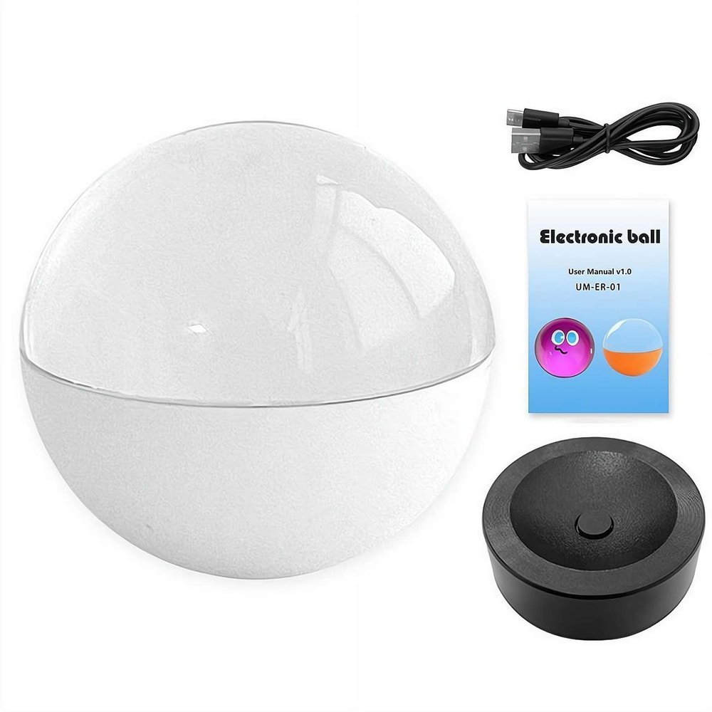 Memory Orb,3D Ultrasound Crystal Ball Video Player,Personalized Led Memory Sphere Christmas Ornament Crystal Ball,Uploadable Videos & Photos,DIY Gift for Anniversary,Birthday,Christmas(White)
