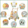 GiggleGems Wooden Baby Walker, Multiple Learning Activities Center Develops Motor Skills for Infant to Toddler, Push and Pull Walkers with Wheel for Boys Girls view 2