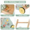 GiggleGems Wooden Baby Walker, Multiple Learning Activities Center Develops Motor Skills for Infant to Toddler, Push and Pull Walkers with Wheel for Boys Girls view 3