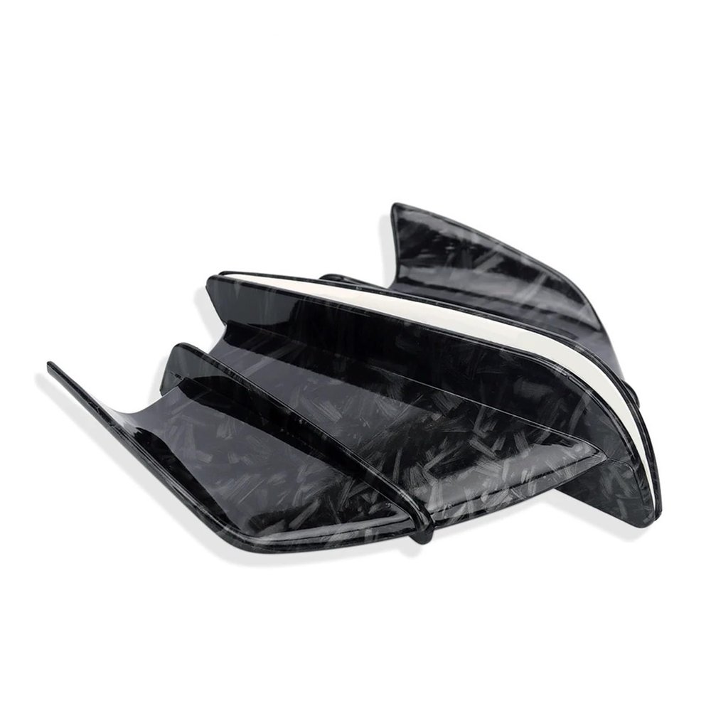 HMXDZBM Motorcycle Winglet Aerodynamic Side Wing Fin Spoiler Compatible With YZF R1 R6 R25 H2 H2R S1000RR H2 ABS(Style2)