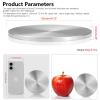 Metal Spinning Top Base, Double-Concave, Stainless Steel, Large Diameter, Anti-Fall, Durability, Smooth, Low Friction, Extends Spin Time (L, Silver) view 2