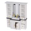 1/12 Basin Cabinet, a Bathroom Furni, Modern White Wooden Sink for and Bathroom, for 1/12 Scale Access view 3