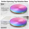 Metal Spinning Top Base, Double-Concave, Stainless Steel, Large Diameter, Anti-Fall, Durability, Smooth, Low Friction, Extends Spin Time (S, Colorful) view 4