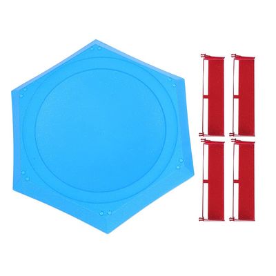 Hapivida Burst Gyro Disk, Duel Battle Spinning Accessory for Kids, Full Size Dreidel Set with Guardrails and Portable Design for Championship Play (Pearl Blue)