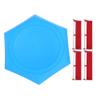 Hapivida Burst Gyro Disk, Duel Battle Spinning Accessory for Kids, Full Size Dreidel Set with Guardrails and Portable Design for Championship Play (Pearl Blue) view 1