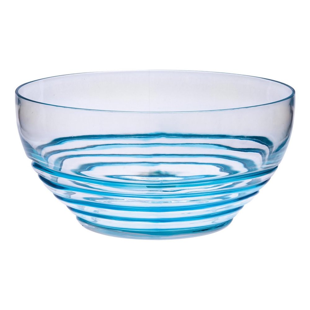 KCSWKJ Swirl Acrylic Serving Bowls, Unbreakable Large Plastic Bowls, Soup Bowls, Salad Bowls, Cereal Bowl for Snacks, BPA Free