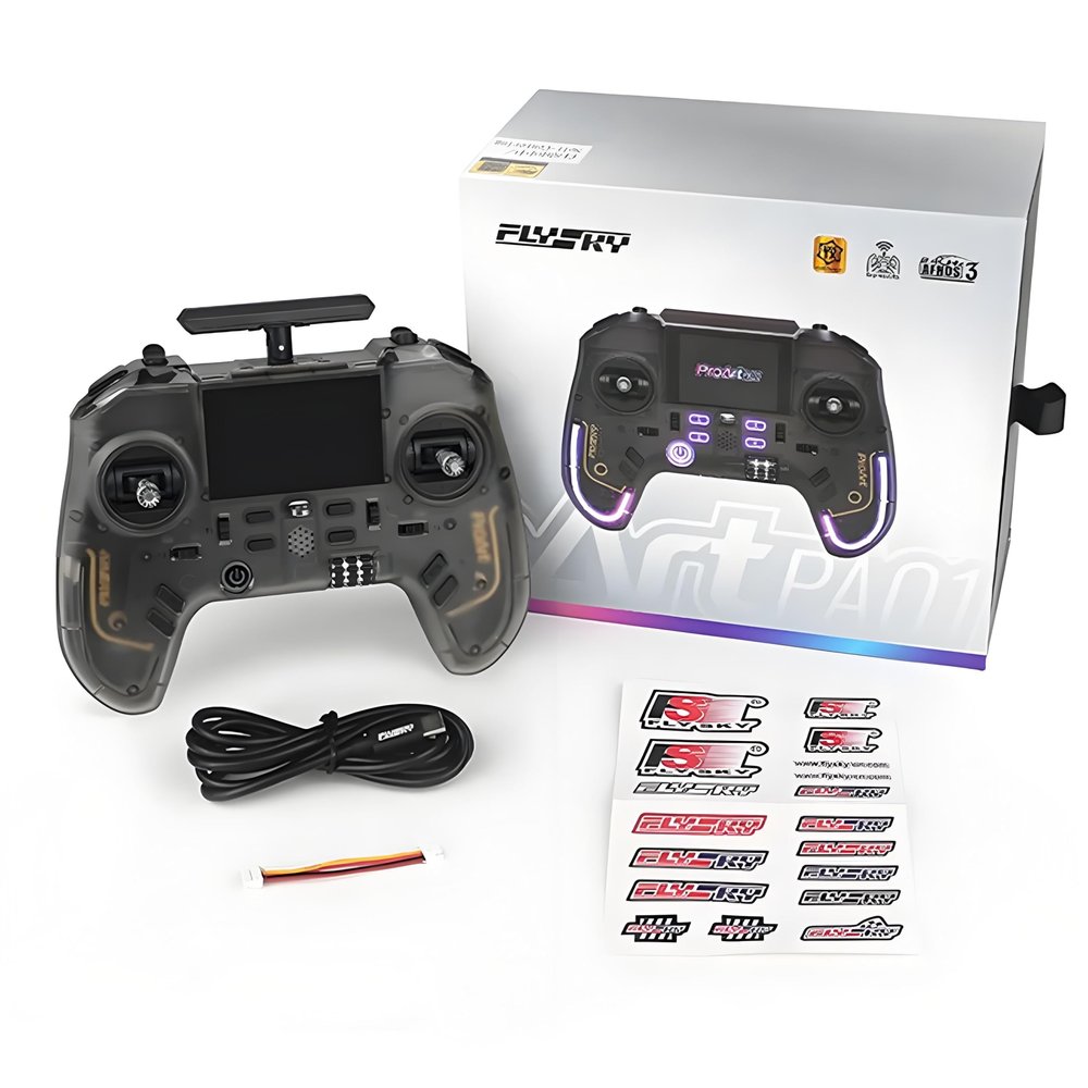 GoolRC Flysky ProArt PA01 Radio Transmitter, 2.4GHz 18-32 Channel Remote Controller with 2.4 Inch IPS Color Screen for FPV Drone/RC Helicopter/Airplane/Car/Boat/Multirotor