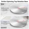 Metal Spinning Top Base, Double-Concave, Stainless Steel, Large Diameter, Anti-Fall, Durability, Smooth, Low Friction, Extends Spin Time (S, Silver) view 4