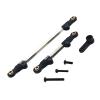 2Pcs Adjustable Steering Servo Links High Strength RC Pull Rod Tie Rod for H12Y H12Y+ 1/12 RC Car Modification- Black view 2