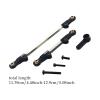 2Pcs Adjustable Steering Servo Links High Strength RC Pull Rod Tie Rod for H12Y H12Y+ 1/12 RC Car Modification- Black view 3