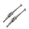 2X Transmission Axle for RC Cars, Metal Driveshafts for DIY Projects in Scale 1/16- Argent view 2