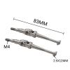 2X Transmission Axle for RC Cars, Metal Driveshafts for DIY Projects in Scale 1/16- Argent view 3