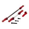 2Pcs Adjustable Steering Servo Links High Strength RC Pull Rod Tie Rod for H12Y H12Y+ 1/12 RC Car Modification- Red view 1
