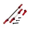 2Pcs Adjustable Steering Servo Links High Strength RC Pull Rod Tie Rod for H12Y H12Y+ 1/12 RC Car Modification- Red view 2