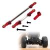 2Pcs Adjustable Steering Servo Links High Strength RC Pull Rod Tie Rod for H12Y H12Y+ 1/12 RC Car Modification- Red view 4