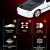 Authticar 1:60 Scale Mini RC Drift Car, 2.4GHz 4WD AE86 Desktop RC Drift Car with Gyro, Interchangeable Tires, LED Lights, Full Proportional ControlRacing Sport Toy for Adults Teens(White) view 2