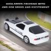 Authticar 1:60 Scale Mini RC Drift Car, 2.4GHz 4WD AE86 Desktop RC Drift Car with Gyro, Interchangeable Tires, LED Lights, Full Proportional ControlRacing Sport Toy for Adults Teens(White) view 4