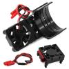 3340 RC Cooling Fan Set for VXL-3S 2WD/4WD Bandit Models, Professional Double Cooling Fans with 540 Heat Sink for 1/10 & 1/8 Scale RC Cars- Black view 4