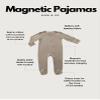 Avee & Co Footie Pajamas - Quick Magnetic Fastener Sleeper for Baby Boy and Girl (0-24 months) (US, Age, 0 Months, 24 Months, 1, Aspen) view 2