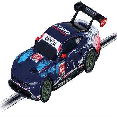 Carrera GO Slot Car 64278 - Ford Mustang GT3 Ford Multimatic Motorsports, No.64 1:43 Scale Analog Vehicle