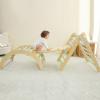 Greensen 7-in-1 Set Toddler Climbing Toys Indoor Baby Climbing Gym with Arch Ramp and Ladder for Toddlers 1 to 3 Year Old (Wood) view 1