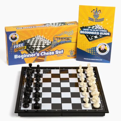 Train Children Chess Academy - Magnetic Chess Set for Kids and Beginners with Free Audiobook - Strategy Board Game for Children - Educational Learning Toy for Critical Thinking, Problem Solving
