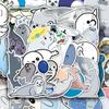 100 Adorable Animal Seal Stickers: Cartoon DIY Mobile Phone Travel Case Decals view 3