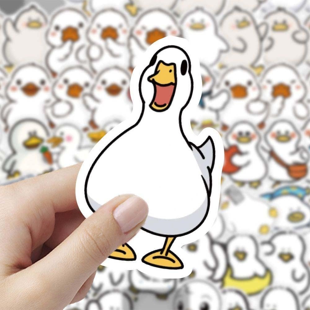 180 Adorable Duckling Stickers: Cartoon Fun Creative DIY Decorative Stickers for Phone Cases and Notebooks
