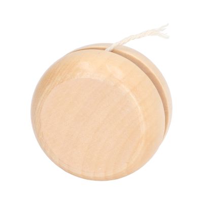 Keenso Small Size Portable Wooden YoYo, 4 Pack Premium Durable Unfinished Wooden Yoyos DIY for Kids