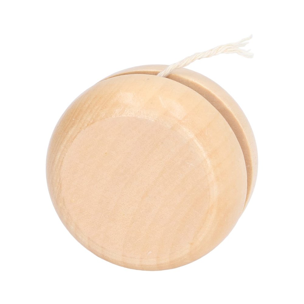 Keenso Small Size Portable Wooden YoYo, 4 Pack Premium Durable Unfinished Wooden Yoyos DIY for Kids