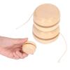 Keenso Small Size Portable Wooden YoYo, 4 Pack Premium Durable Unfinished Wooden Yoyos DIY for Kids view 2