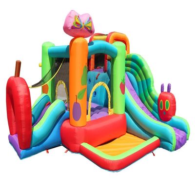 Backyard Kids The Very Hungry Caterpillar Inflatable Bounce House and Slide Combo with Blower  Toddler Bouncer with Ball Pit, Mesh Safety Net, Indoor Outdoor Play for Kids Ages 310, Water-Resistant
