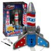 FAWAJON Hyper Drive - SkyTwister Rocket  Rechargeable Electric Launch Rocket with Parachute Deploy  Flies Up to 200 Feet  Safe Toy for Kids Ages 8+  Fully Self-Contained Launch Kit view 1