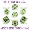 Deluxe Glow in The Dark Scary Tales Story Dice - Great Teaching Aid! view 2